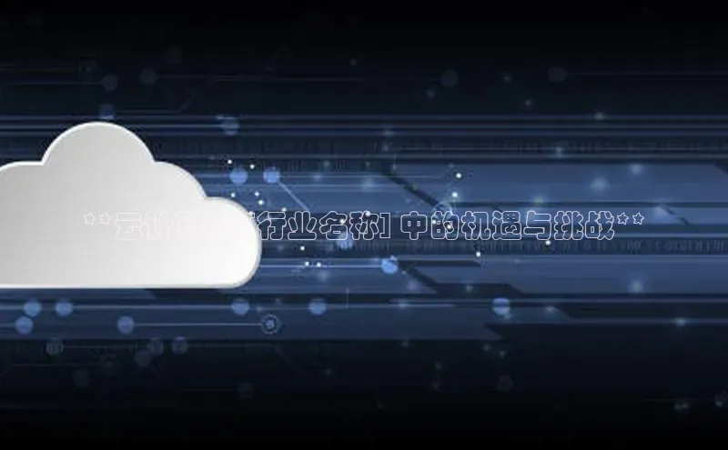 金字招牌诚信至上今年会百度学术**云计算在 [行业名称] 中的机遇与挑战**